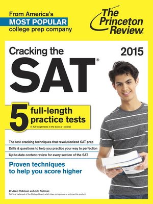 cover image of Cracking the SAT with 5 Practice Tests, 2015 Edition
